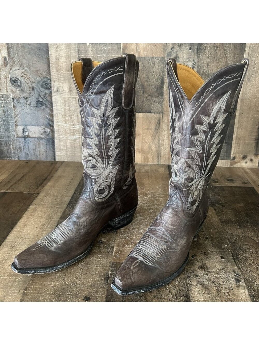 Old Gringo Boot Star Snip Toe Brown Western Cowboy Boots Womens 9 B